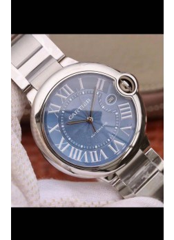 Ballon De Cartier Reloj Suizo Automático Calidad a Espejo 1:1 Caja en Acero 904L Dial Azul - 42MM