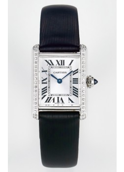 Tank Must Cartier Super Clone Edition 29MM Reloj en Caja Acero Dial Blanco 