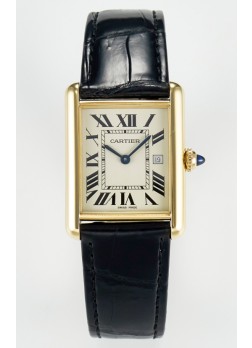 Tank Must Cartier Super Clone Edition 33.7 Reloj en Caja Oro Amarillo