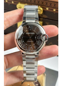 Ballon De Cartier Dial Marrón Reloj Réplica Espejo 1:1 Suizo en Caja Acero 904L - 42MM