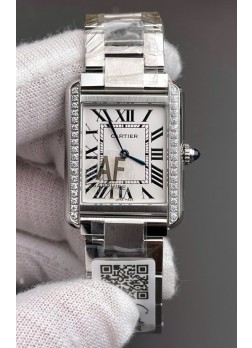 Cartier Tank Solo Reloj Cuarzo Suizo Caja y Correa en Acero - Caja 31MM