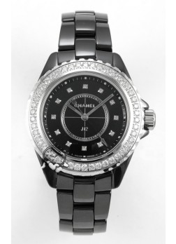 Chanel J12 38MM Reloj Caja Cerámica Negra Automático Réplica Espejo 1:1