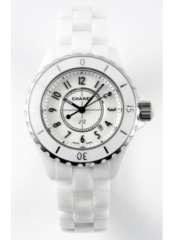Chanel J12 Ladies Reloj Caja Cerámica Blanca Reloj Réplica Espejo 1:1