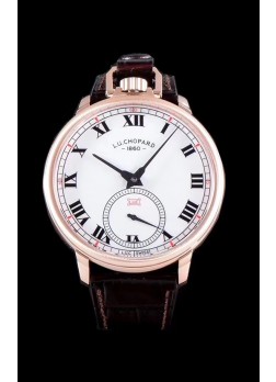 Chopard Louis-Ulysse The Tribute Reloj Suizo de Oro Rosado con Dial Blanco