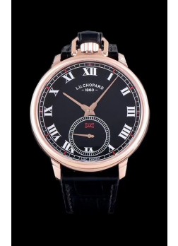 Chopard Louis-Ulysse The Tribute Reloj Suizo de Oro Rosado con Dial Negro