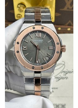 Chopard Alpine Eagle Dial Gris Oro Rosado Dos Tonos Super Clone Reloj Réplica 