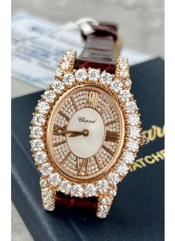 Chopard Super Clone L'Heure du Diamant Mossanites Reloj Oro Amarillo 34MM