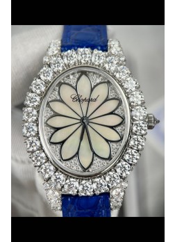 Chopard Super Clone L'Heure du Diamant Mossanites Reloj Caja Acero 34MM