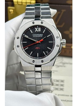 Chopard Alpine Eagle Acero Inoxidable Dial Negro Super Clone Reloj Réplica