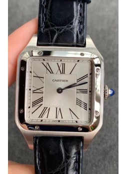 Cartier Santos Dumont Reloj Réplica Suizo a espejo 1:1 Caja en Acero 38MM
