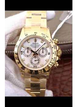 Rolex Cosmograph Daytona 116508 Oro Amarillo Movimiento Original Cal.4130  - Reloj de Acero Ultimate 904L

