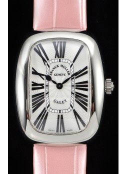 Franck Muller Galet Ladies Reloj Cuarzo Suizo con Correa Rosada