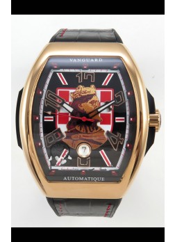 Franck Muller Vanguard Skenderbeu Croatia Oro Rosado Reloj Réplica Suizo