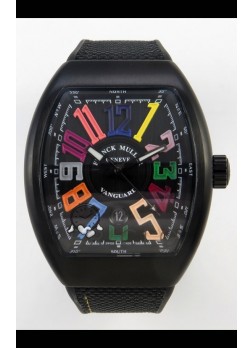 Franck Muller Super Clone Vanguard V45 Racing Carbono con Correa de Nylon