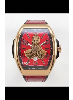 Franck Muller Vanguard Skenderbeu Oro Rosado Reloj Réplica Suizo