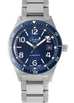 Glashütte SeaQ Edición Divers Superclone 1:1 Reloj Réplica Suiza Dial Azul