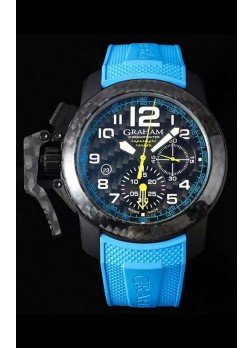 Graham Chronofighter Superlight Reloj Réplica Suizo a espejo 1:1 Carbon Azul 