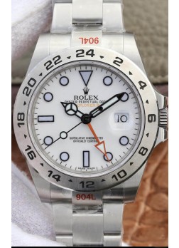 Rolex Explorer M216570-001 Reloj Réplica a Espejo 1:1 - Dial Blanco en Acero 904L 42MM