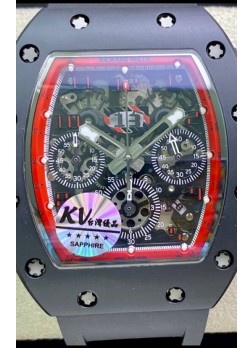 Richard Mille RM011 Felipe Massa Reloj en Calidad a Espejo 1:1 Caja de Cerámica de una Sola Pieza