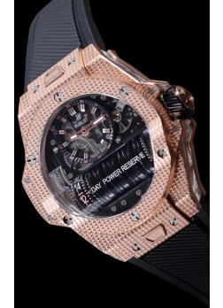 Hublot Big Bang MP-11 Power Reserve 3D Gold Carbon Replica Watch