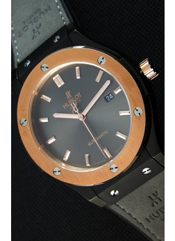 Hublot Classic Fusion Ceramic King Gold Reloj Réplica Suizo Dial color Gris - Reloj Réplica a Espejo 1:1