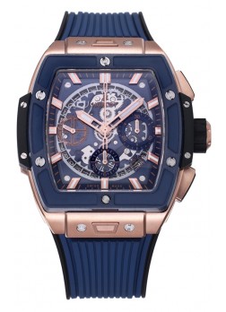 Hublot Spirit of Bang Caja Oro Rosado Dial Azul Bisel Cerámica - 42MM Réplica Suiza