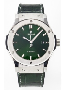 Hublot Super Clone Classic Fusion Titanium 42MM Reloj Réplica Espejo 1:1 Dial Verde