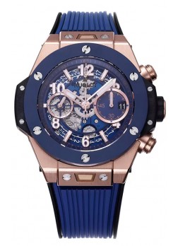 Hublot Big Bang Unico Caja de Oro Rosado Azul Edición Reloj Réplica Suizo a Espejo 1:1