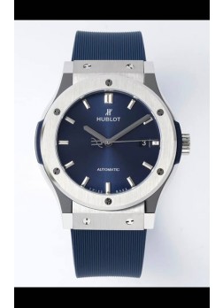 Hublot Classic Fusion Acero Dial Azul 42MM Reloj Réplica Suizo Calidad Espejo 1:1