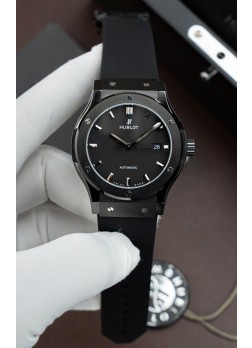 Hublot Classic Fusion Caja Cerámica Dial Negro Superclone Réplica Suiza 42MM