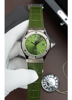 Reloj Hublot Super Clone Classic Fusion con Dial de Titanio Verde de 42 mm