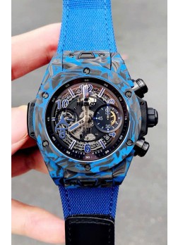Réplica del Reloj  Hublot Big Bang Unico Cabono Azul Edición Las Vegas Boutique