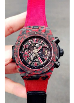 Hublot Big Bang Unico Red Carbon Las Vegas Boutique Edition Reloj Réplica Suizo