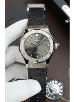 Reloj Hublot Super Clone Classic Fusion Titanio Dial Gris 42MM