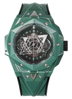 Hublot Big Bang UNICO Sang Bleu II Cerámica Verde Reloj Réplica Suizo Calidad Espejo 1:1