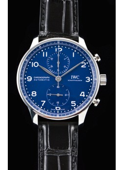IWC Portuguese Chronograph Reloj Suizo a Espejo 1:1 Dial Azul
