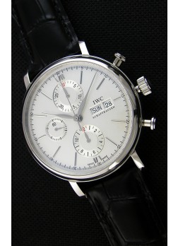 IWC Portofino Chronograph IW391007 Reloj Blanco Réplica a Espejo 1:1