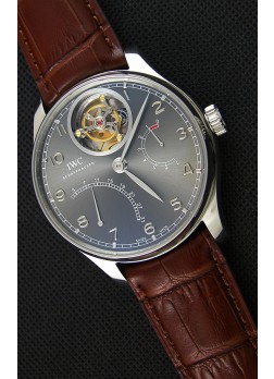 IWC Portugieser Tourbillon Mystere Retrograde Dial color Plata Versión 2019 Actualizada