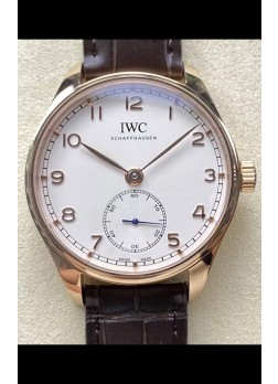 IWC Portugieser Super Clone Automatic 41 IW358306 Dial Blanco Caja Oro Rosado