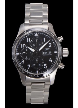 IWC Pilot's IW388305 Super Clone Cronógrafo 41 Mercedes-AMG Reloj Acero