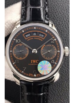 IWC Portuguese Reloj Réplica Suizo a Espejo 1:1 Dial Marrón Caja de Acero