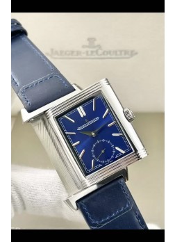 Jaeger-LeCoultre Reverso DuoFace Reloj Caja Acero Dial Azul en Movimiento Suizo Automático