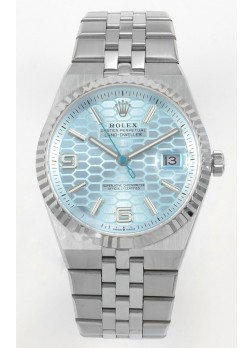 Rolex Land-Dweller 127336 Azul Hielo Diseño Panal Abeja 40MM Reloj Réplica Suizo