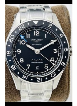 Longines Spirit ZULU Time Reloj Réplica a Espejo 1:1 Caja en Acero 904L - Movimiento Suizo Automático L844.4
