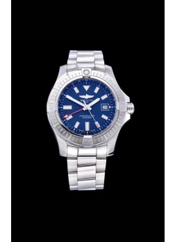 Breitling Avenger 43 Automatic Dial Azul Correa de Acero Reloj Réplica Suizo a Espejo 1:1