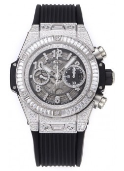 Hublot Big Bang Unico Acero Caja Inoxidable Diamantes Calidad a Espejo 1:1 Reloj Réplica Suizo