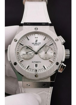 Hublot Classic Fusion Chronograph Caja de Acero Inoxidable Dial Plateado Reloj Réplica a Espejo 1:1