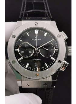 Hublot Classic Fusion Chronograph Caja de Acero Inoxidable Dial Negro Reloj Réplica a Espejo 1:1