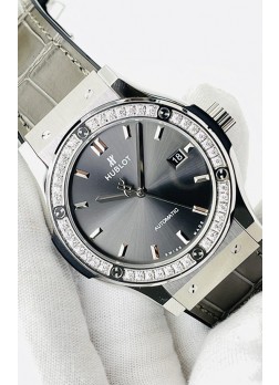 Hublot Classic Fusion Acero Inoxidable Dial Gris Reloj Réplica Suizo Calidad Espejo 1:1