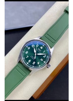 IWC Pilot MARK Series IW328205 Reloj Réplica Suizo a Espejo 1:1 Dial Verde